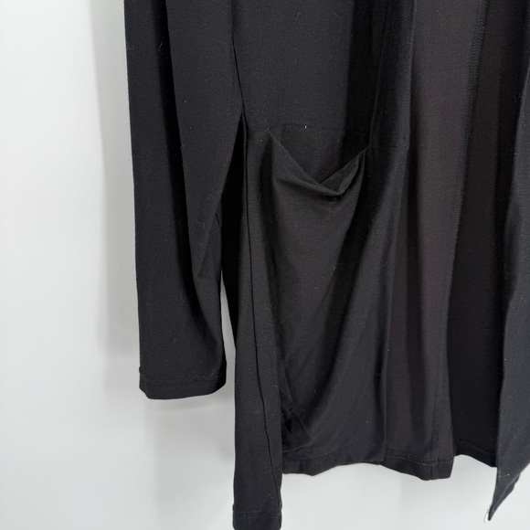 EILEEN FISHER open front Black Cardigan Jacket Pockets Size Medium Women - Picture 6 of 10
